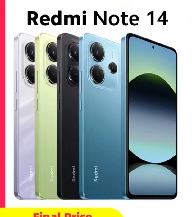 Xiaomi Redmi Note 14 8/256 з NFC Black  +Зарядка 33Вт  +Чохол  + Захисна плівка