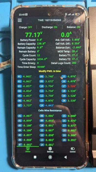 JK Smart BMS 2 a 20s 200a 2 B2A20S20P Б/У