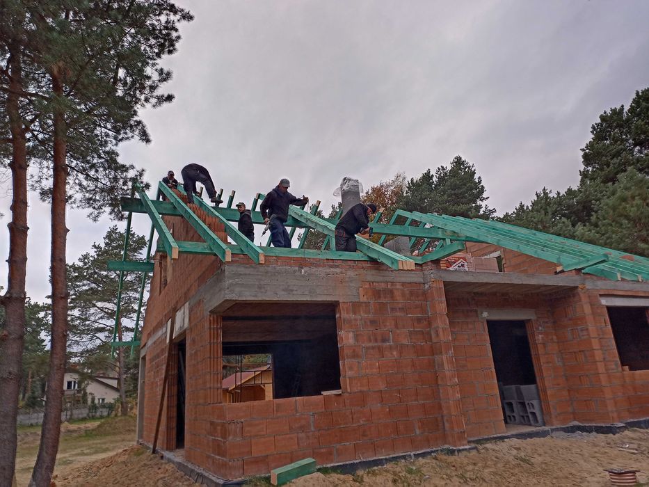 Ekipa murarzy budowy