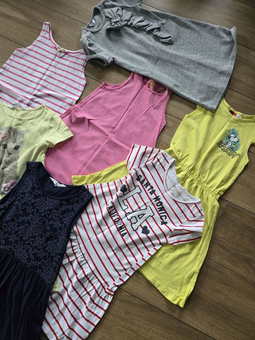 Sukienki letnie dziewczęce H&M, Lupilu rozmiar 110/116