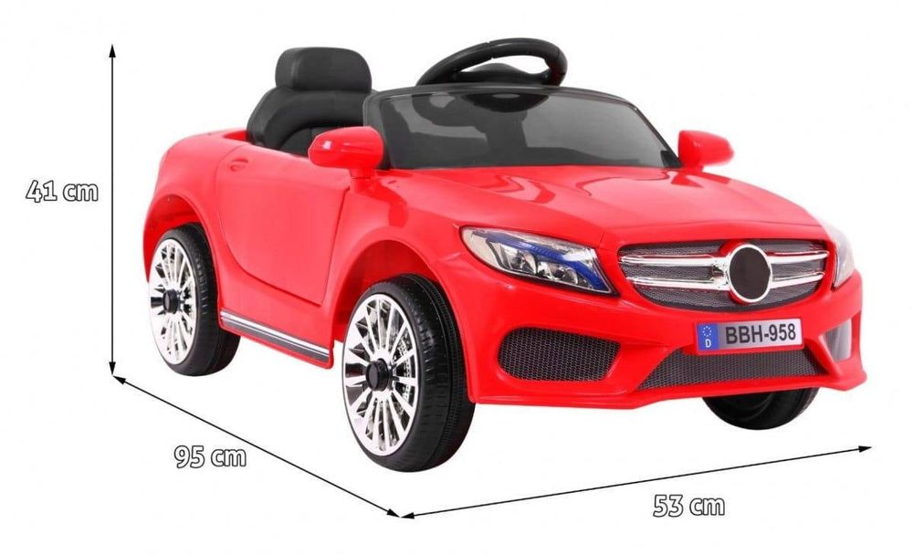 Електромобіль дитячий M4 з пультом управління червоний