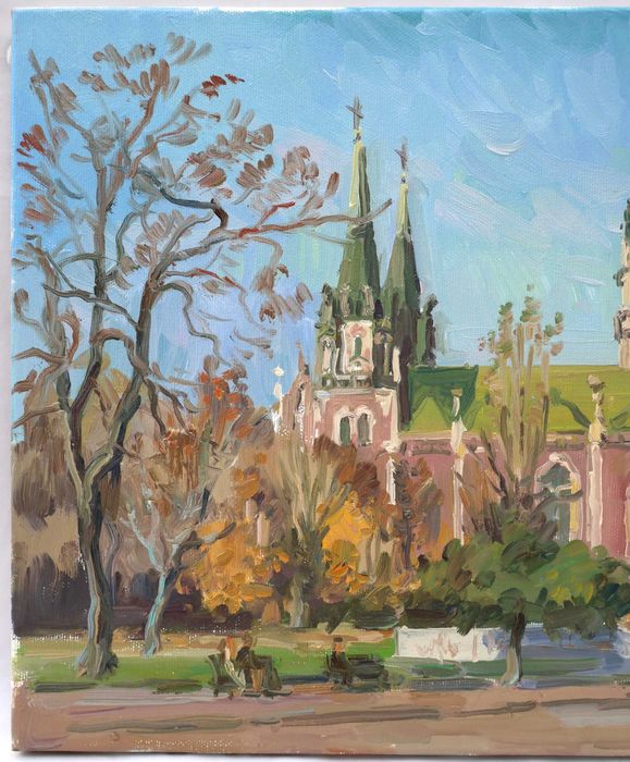 Картина художника Кутілов Ю. "Костел".  (2870)