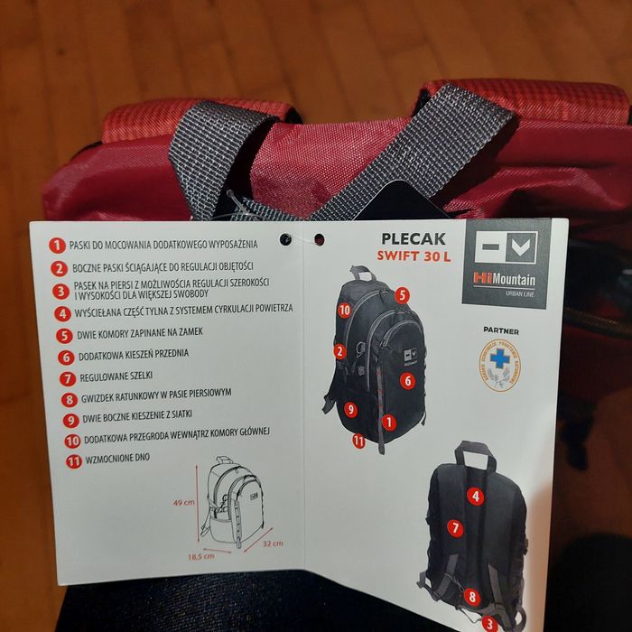 Plecak Swift  30l nowy Hi Mountain