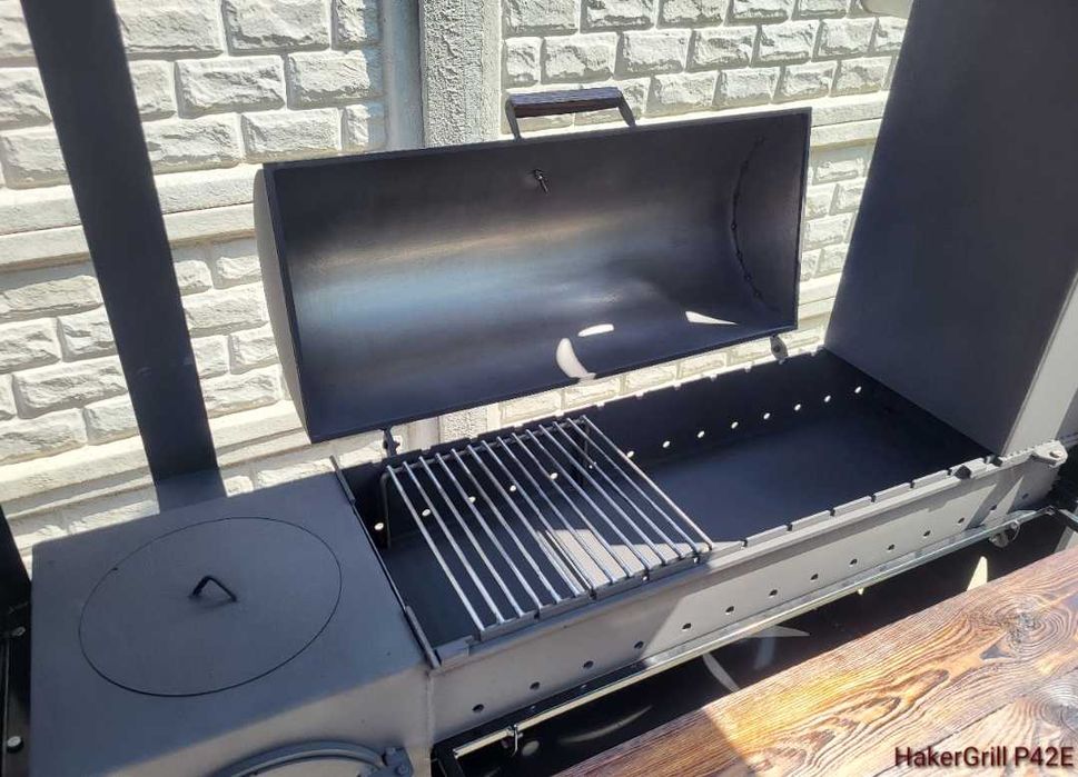 • 4мм! Подвійне Усилення! Мангал 4в1 з Дахом! Смокер та Піч під Казан