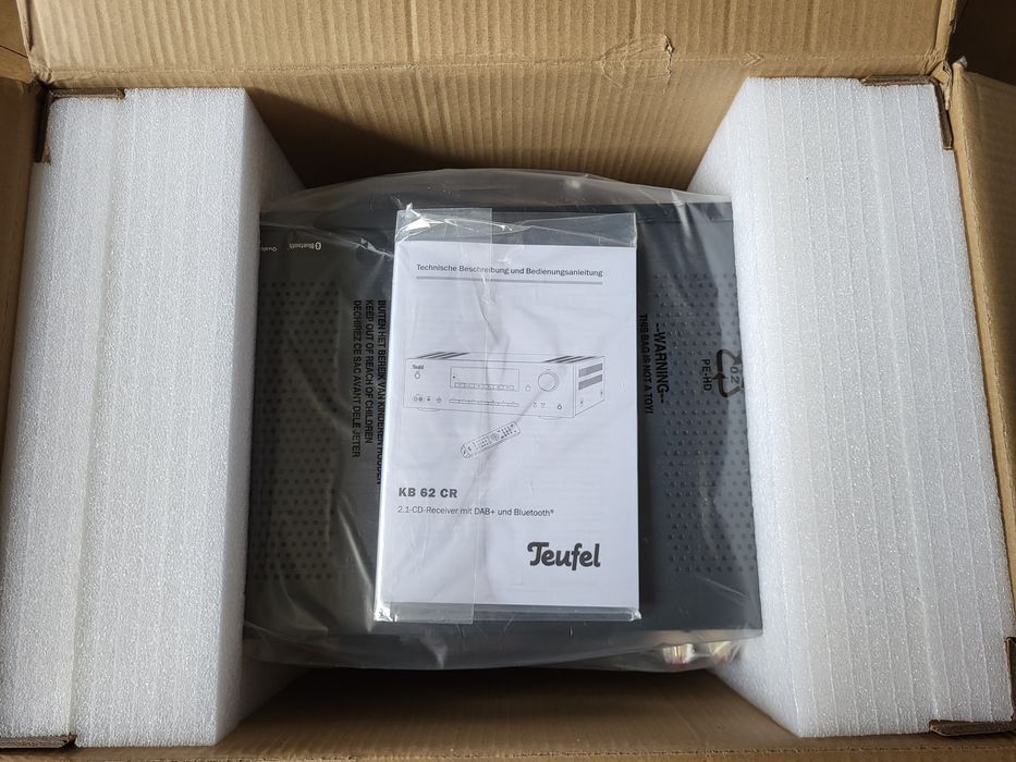 Nowy Amplituner CD BT DAB+ Teufel KB 62 CR pilot