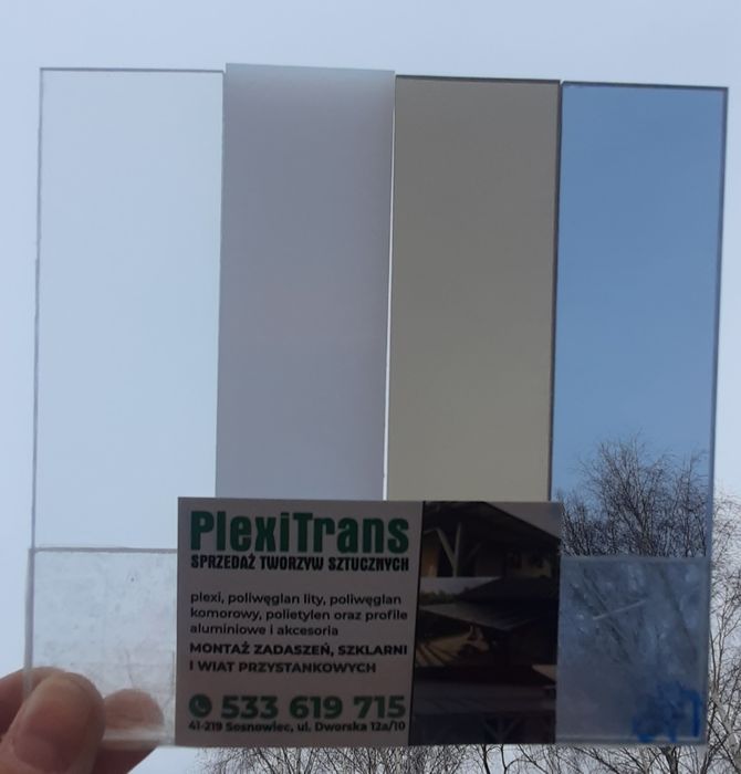 Poliwęglan lity gr od 2 do 10mm 305-700x210cm, daszki, tarasy, pergole