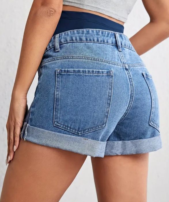 Nowe spodenki ciążowe jeansowe