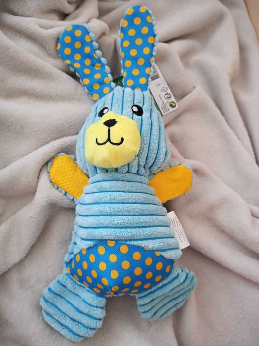 zabawka dla psa pieska maskotka królik nowa szeleszcząca