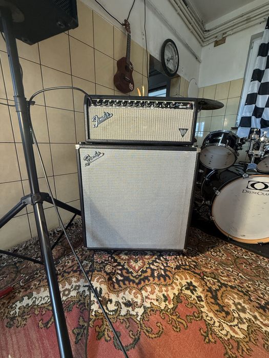 Fender Bandmaster Vintage modified halfstack head+kolumna stan idealny