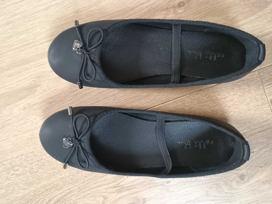 Czarne baleriny dla dziewczynki, Nelly blue, r 34