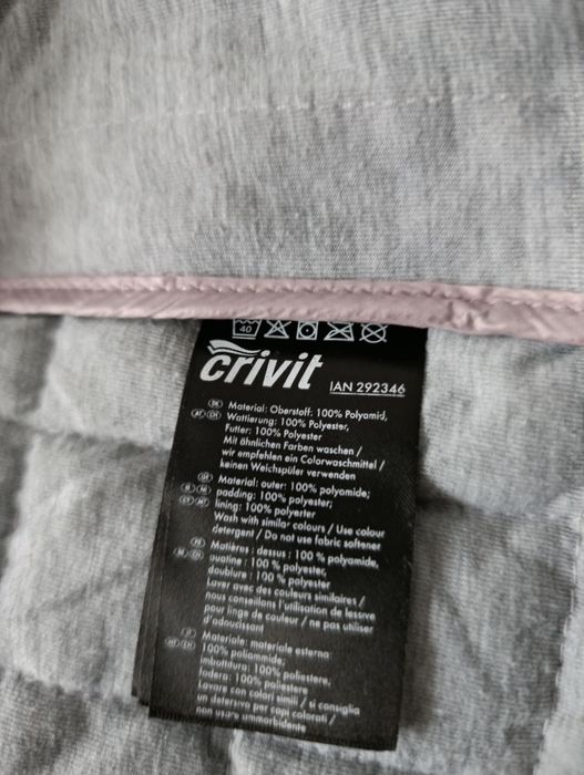 Ładna kurtka pikowana puchowa damska wiosenna marki Crivit rozmiar 38/40