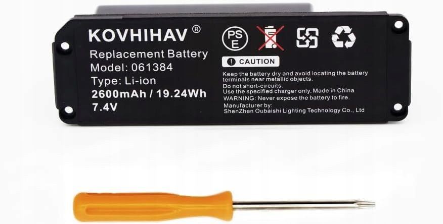 Akumulator 2600mAh/19,24Wh 7,4V do Bose 413295, Soundlink Mini/ Mini