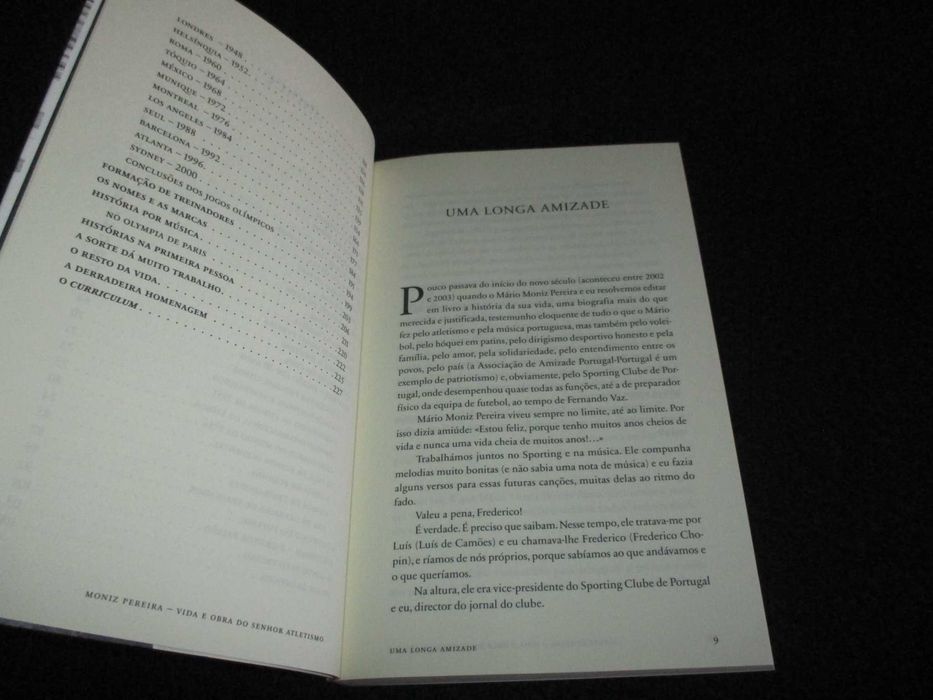 Livro Moniz Pereira Vida e Obra do Senhor Atletismo Fernando Correia