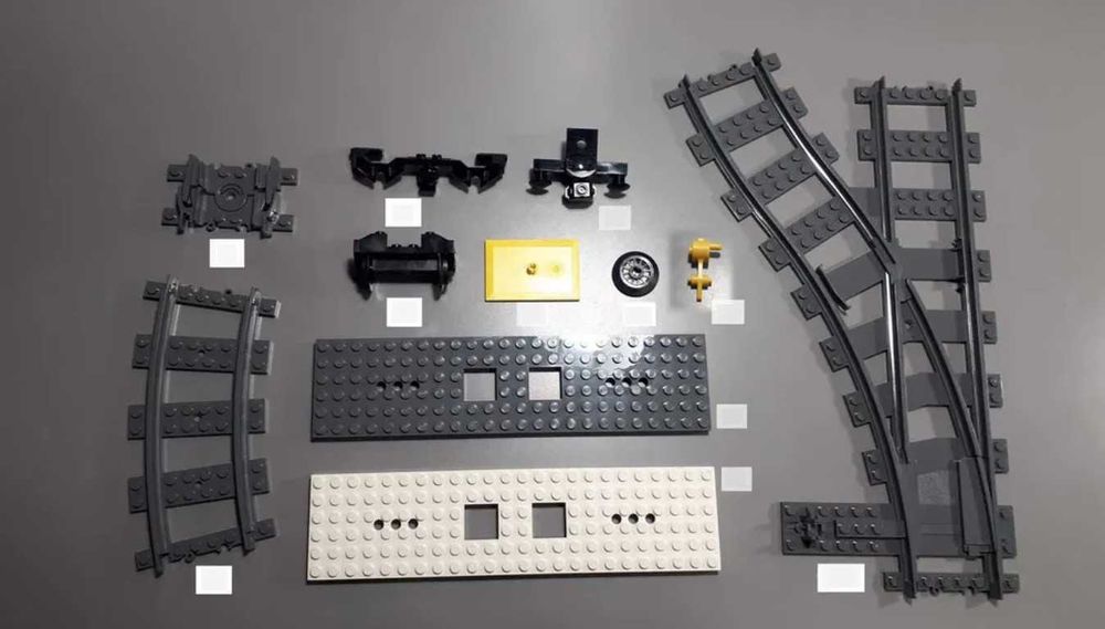 Рельсы Lego оригинал, стрелки для железной дороги лего, жд переезд