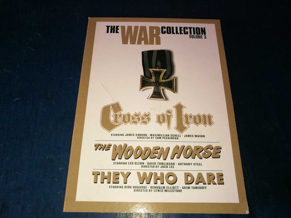 Cross Of Iron / The Wooden Horse / They Who Dare 3XDVD (áudio Ing)