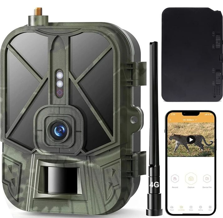 Camara de Caça 4G  Video em direto - Bateria de Lítio
