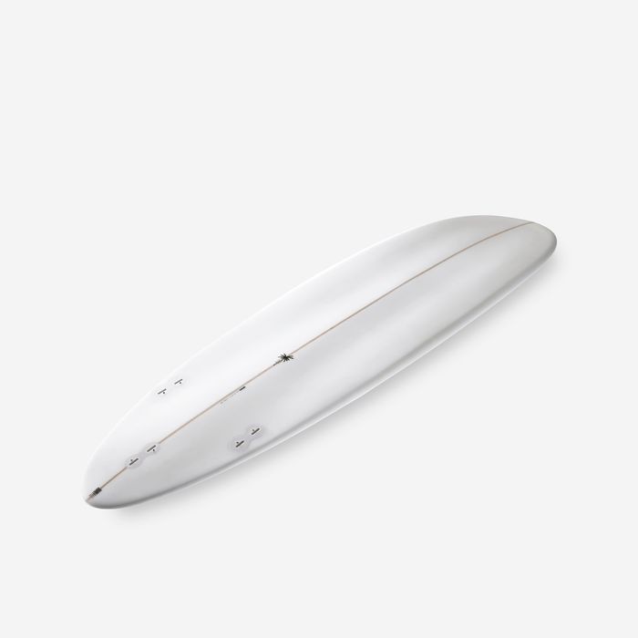 Prancha de surf híbrida em resina 6'4 40L com 3 quilhas - caqui