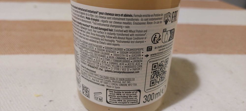 L`Oreal Serie Expert Absolut Repair szampon regenerujący do włosów