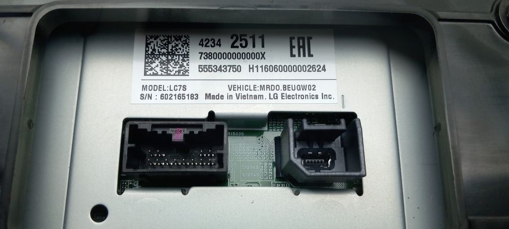 Display / ecrã de informações OPEL Astra K
