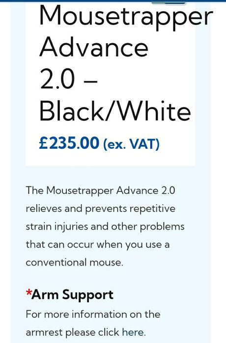 Rato ergonômico: Mousetrapper Advance 2.0