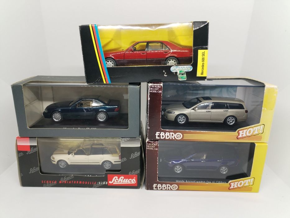Колекційні масштабні моделі авто Mercedes, BMW, Volkswagen, Honda 1:43