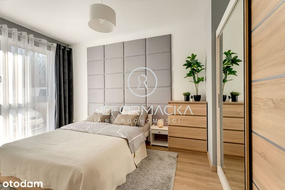 Nowoczesne mieszkanie z ogrodem, 2 pokoje + salon.