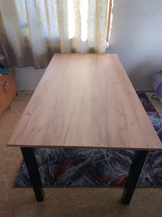 Duży stół handmade 182x93 cm – loftowy, stabilny