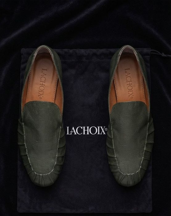 Mocassins / Sapatos Verdes Lachoix - Tamanho 37 (Made in Portugal)