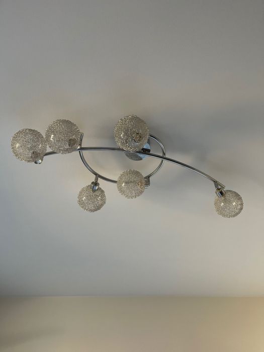 Srebrna Lampa sufitowa