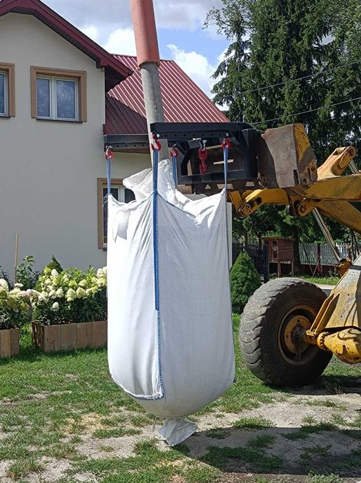Transporter  do big bagów podnośnik ładowacz przenośnik czerpak chwytak zawiesie uchwyt do worków