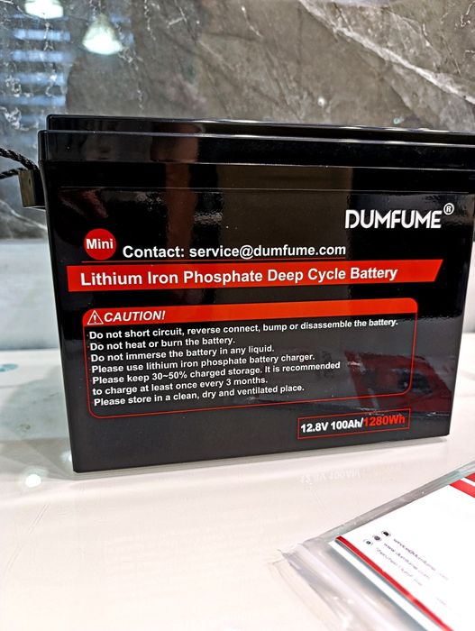Акумулятор LiFePO4 12V 100Ah Dumfume Mini (BMS 100A / 1280Wh)
