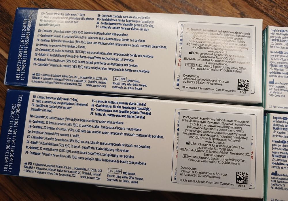 Soczewki kontaktowe jednodniowe -0,50