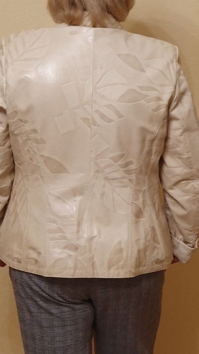 Шкіряна куртка піджак жакет yesilmod.  Заміри на фото.