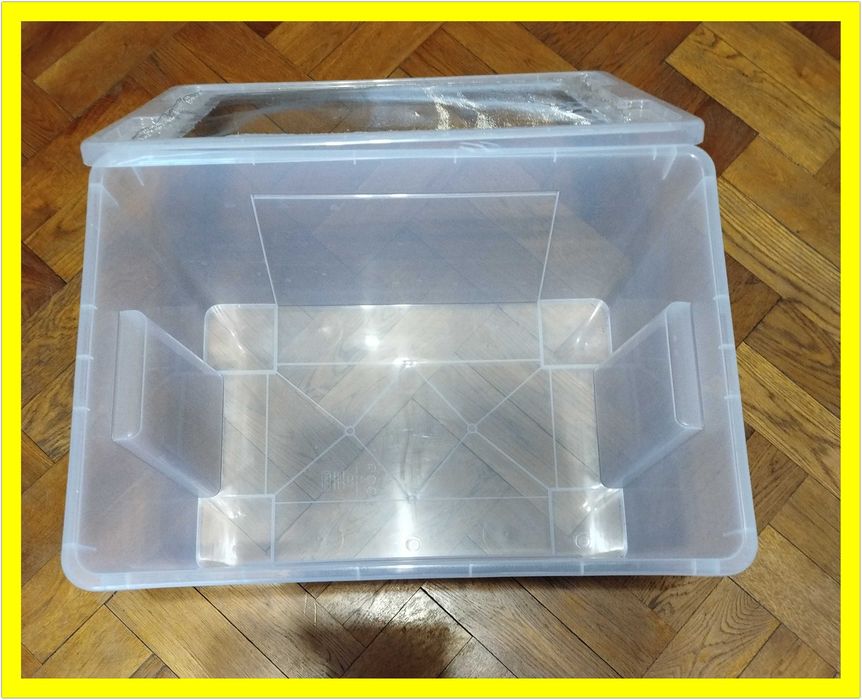 Duże Pudełko Terrarium dla Gada Ptasznika Karmówki 28 x 52,5 x 36cm