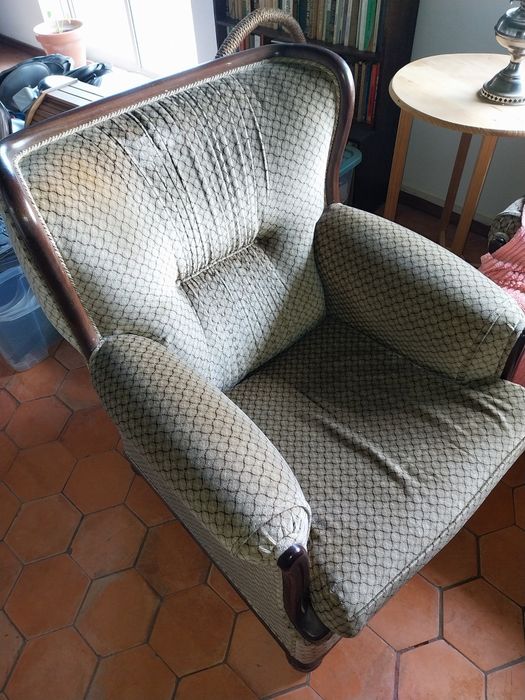 Terno de sofás com sofá cama