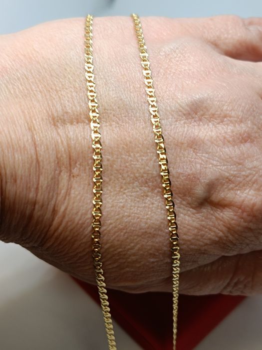 Złoty łańcuszek splot Gucci dł.55cm, złoto próby 585