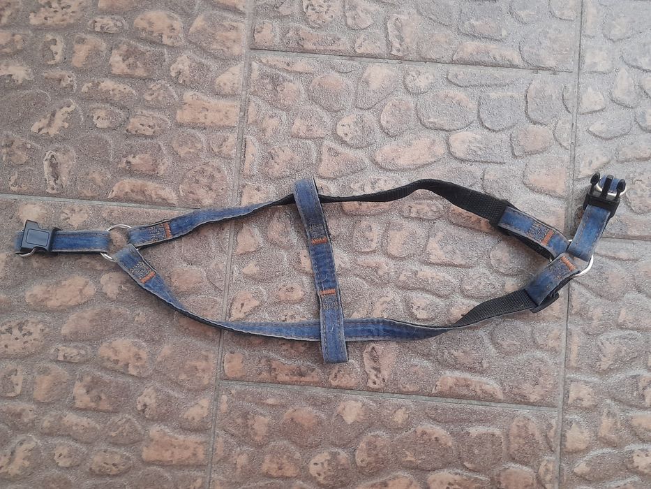 szelki dla psa denim s/m