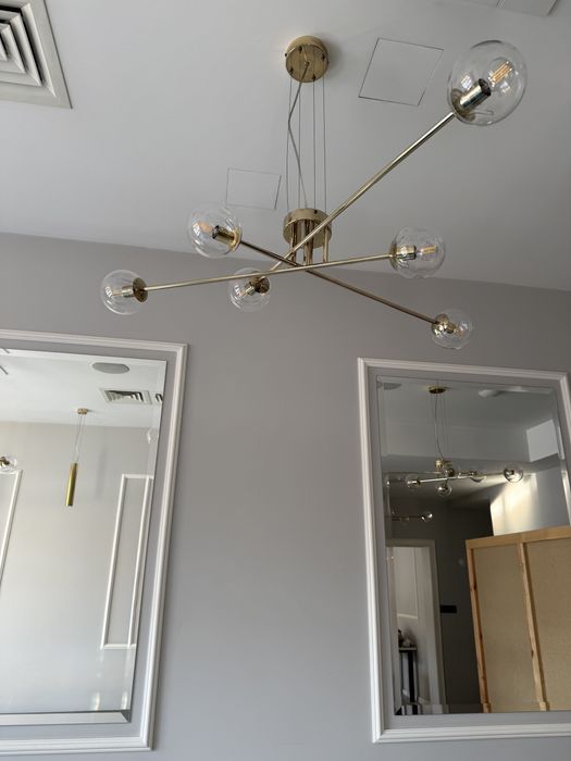 lampa glamour złota