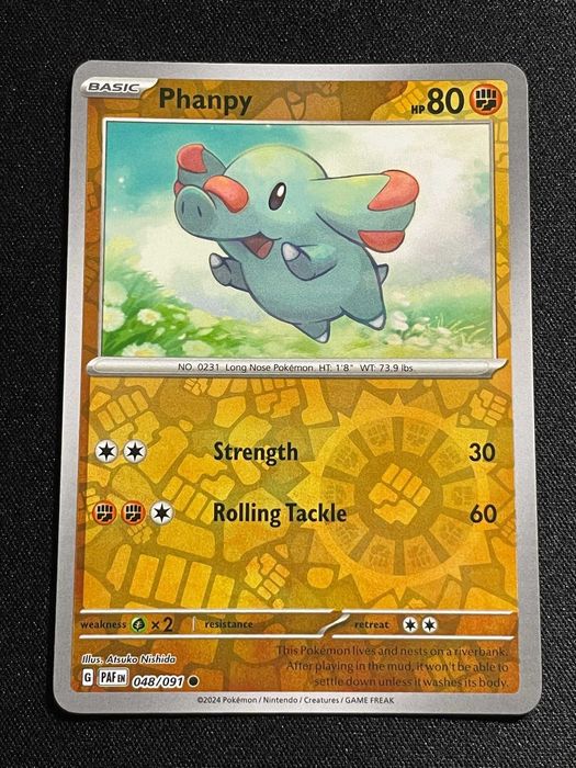 Carta Pokémon Phanpy 48/91 Paldean Fates