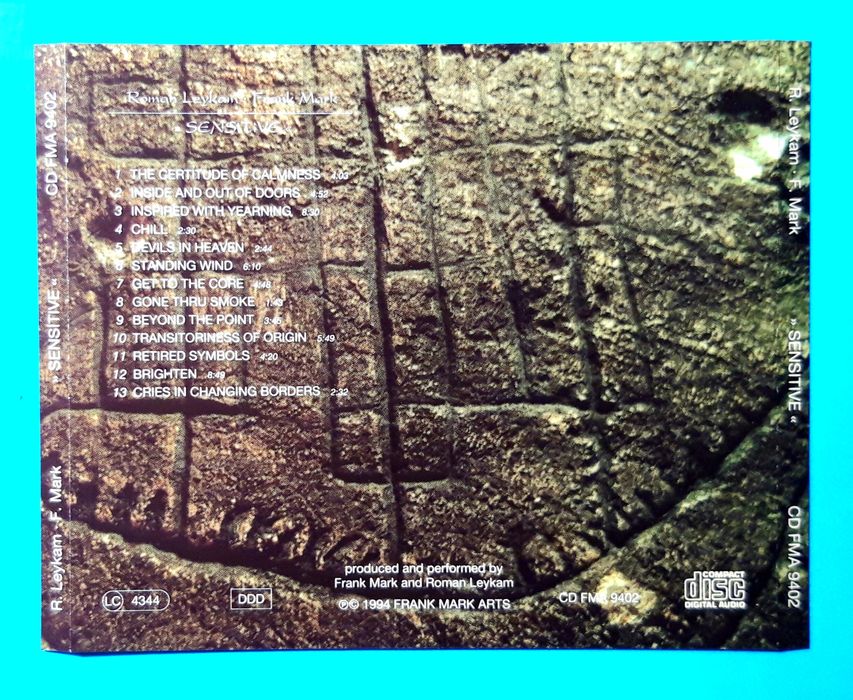 Roman Leykam & Frank Mark – Sensitive (CD, 1994)