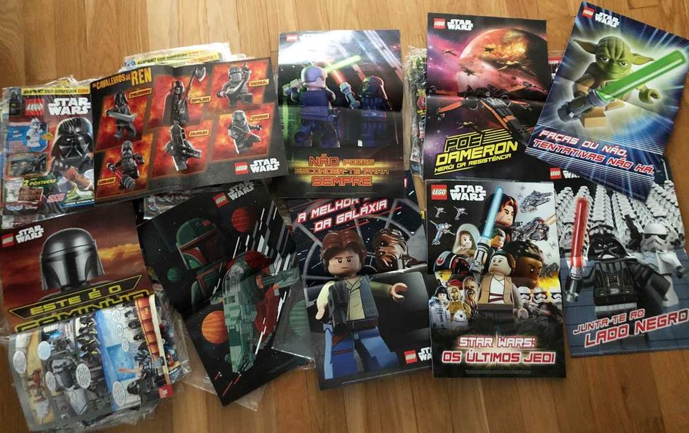 Lote 100 Revistas LEGO® STAR WARS - Sem Minifiguras