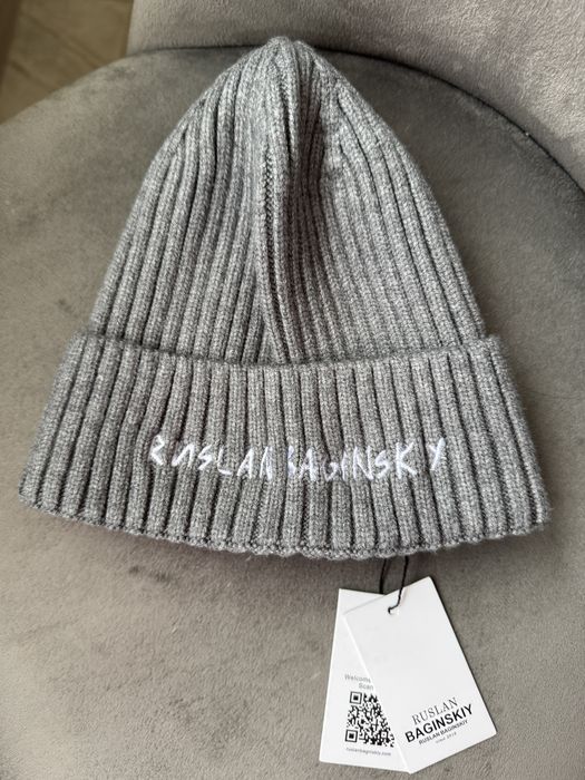 Шапка rusla baginskiy monogram beanie
