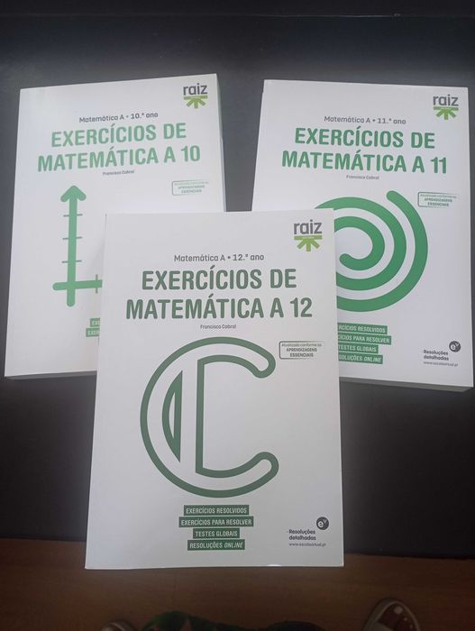 Livros escolares matemática preparação exame