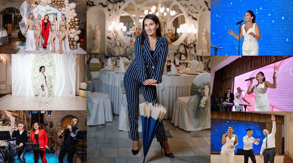 Тамада,ведуча,жива музика або діджей,вокалісти на свято