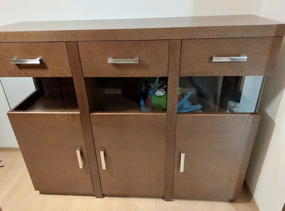 Stylowa_Komoda_TC MEBLE_DOBRODZIEŃ_160x130x45 dab_stan idealny