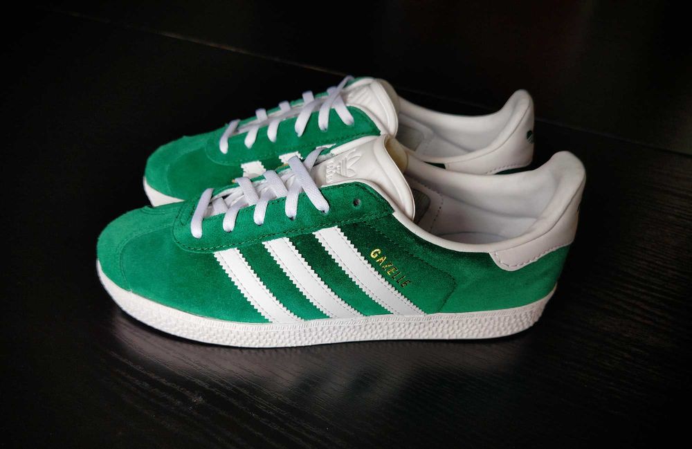Adidas Gazelle - Dark Green Cloud White r. 38SNEAKERS
