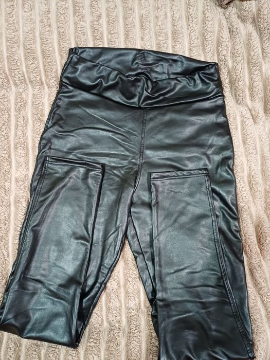 Лосини з екошкіри на утепленні