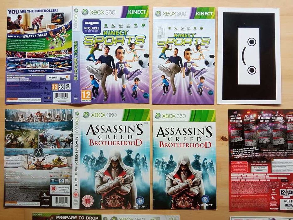 Capas e Manuais Originais - Xbox 360 e Xbox Cássica
