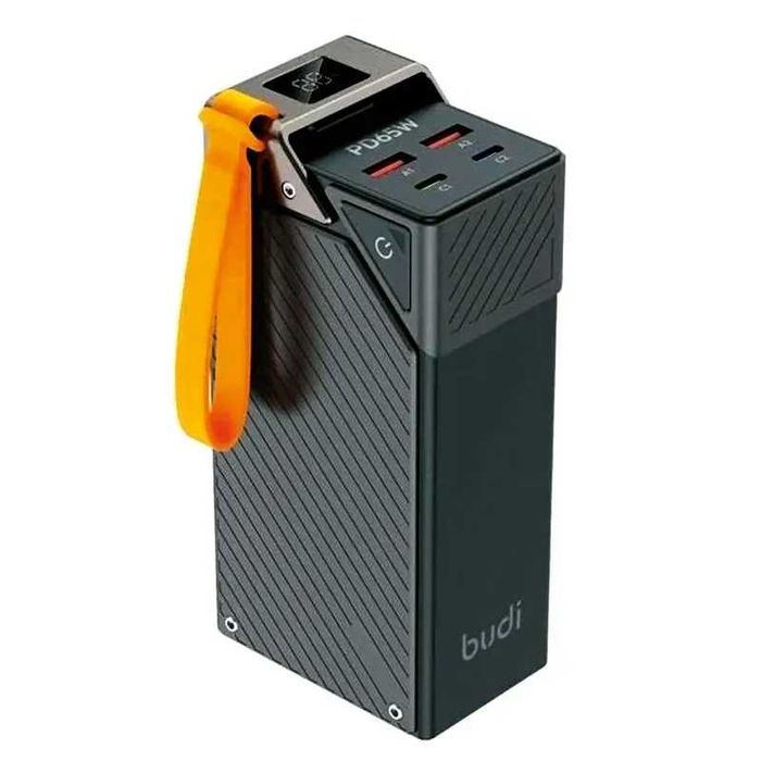 Потужний повербанк для ноутбука Budi 30000 mAh 65W PD Швидка зарядка