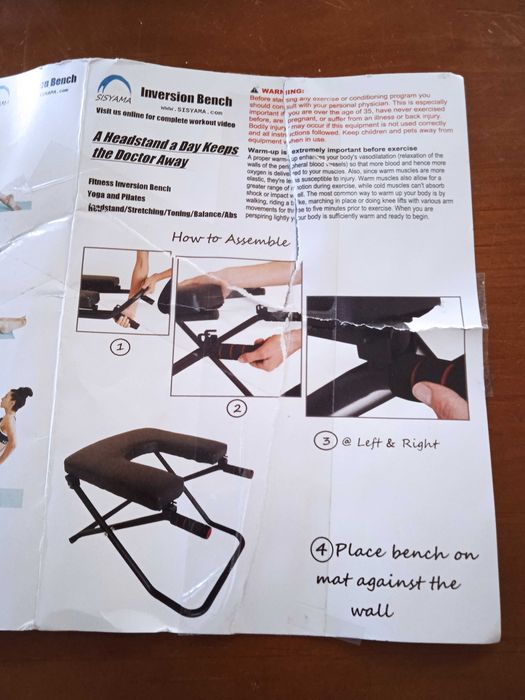 BANCO SISYAMA Para  Exercicios de  YOGA